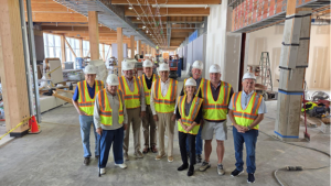 Former Board Members Tour Terminal Expansion