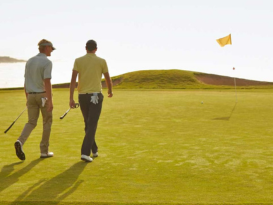 golfing